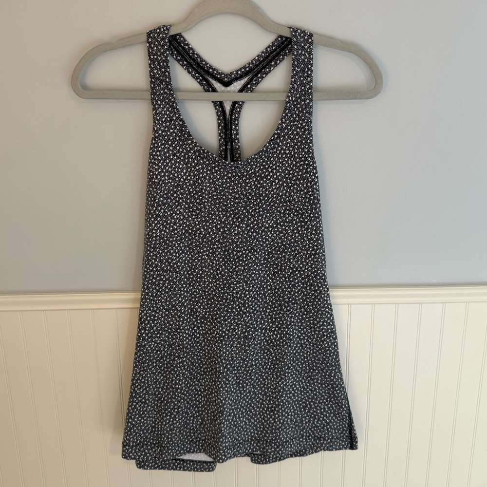 Patterned Lululemon Razorback Tank - fits like a Large